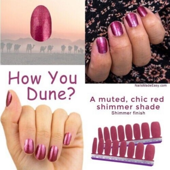 Color Street Other - Color Street How You Dune? Red Shimmer Press-On Nails